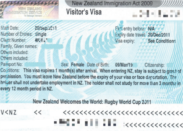 Thông thường, người xin visa New Zealand chỉ được cấp 6 tháng 1 lần