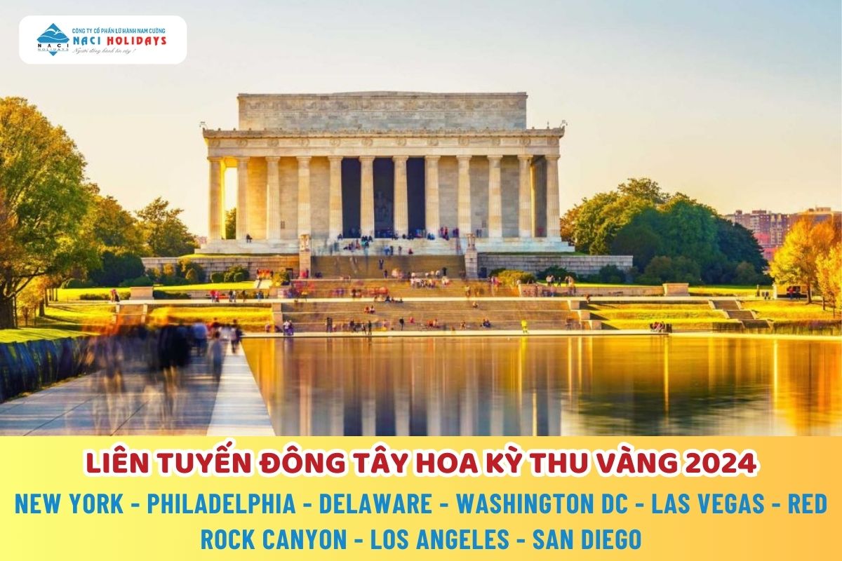 CHƯƠNG TRÌNH FAMTRIP ĐẶC BIỆT LIÊN TUYẾN ĐÔNG TÂY HOA KỲ THU VÀNG 2024 TẶNG VÉ THAM QUAN LIBERTY + UNIVERSAL    NEW YORK - PHILADELPHIA - DELAWARE - WASHINGTON DC - LAS VEGAS - RED ROCK CANYON - LOS ANGELES - SAN DIEGO