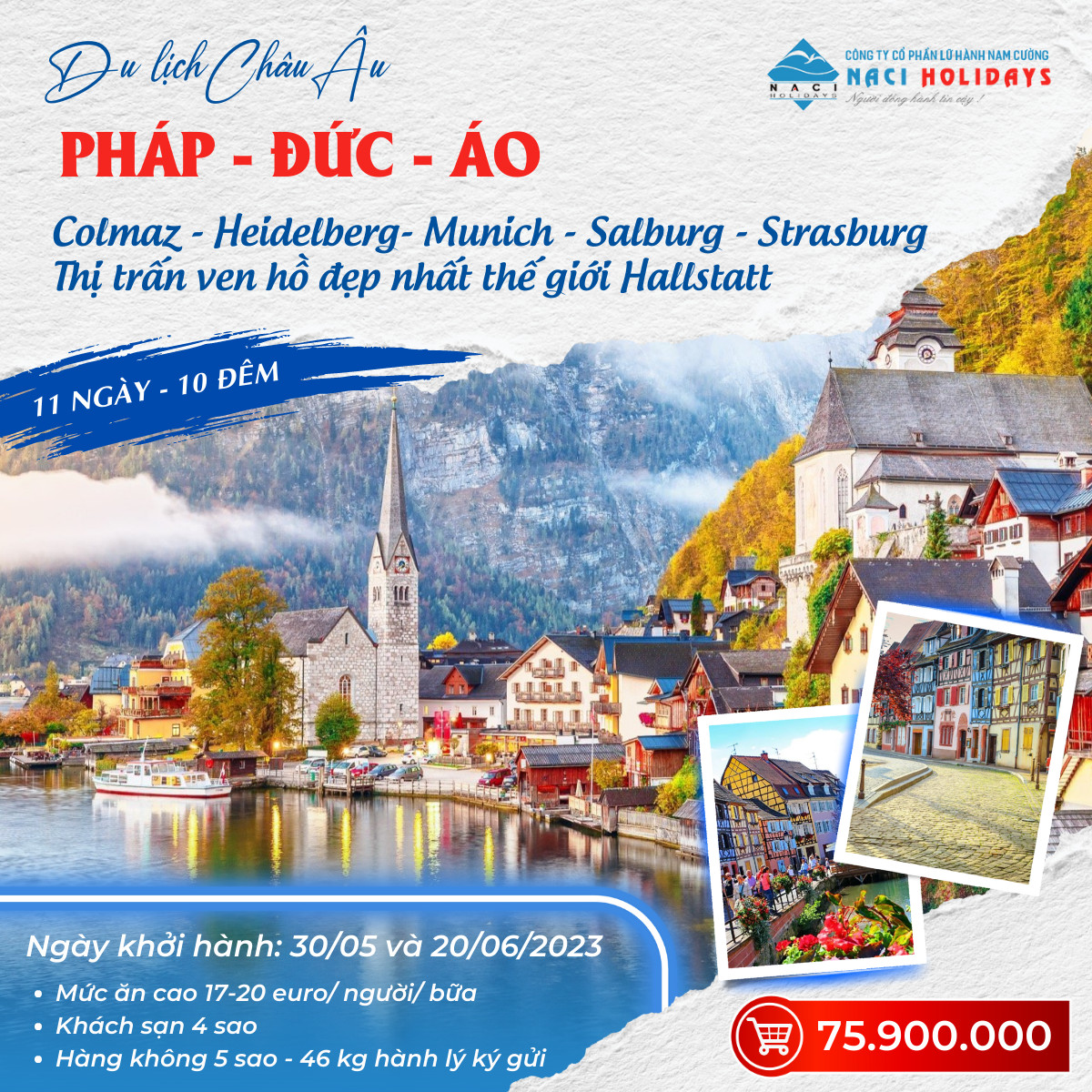 Cung Đường Châu Âu Đẹp Như Tranh Vẽ Pháp - Đức - Áo